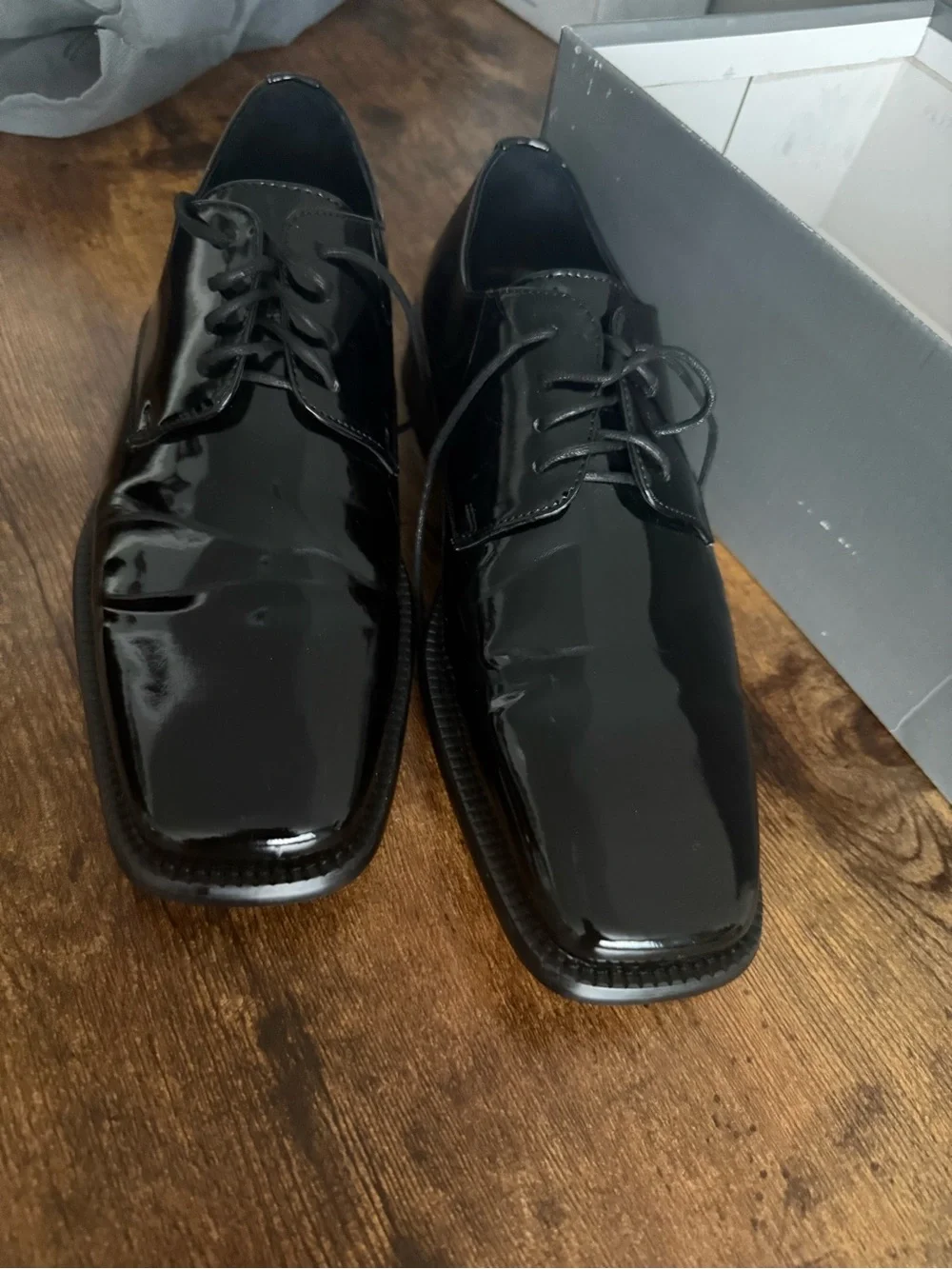 🆕 Zengara Black Leather Lace Dress Oxfords, Men’s Size 9M